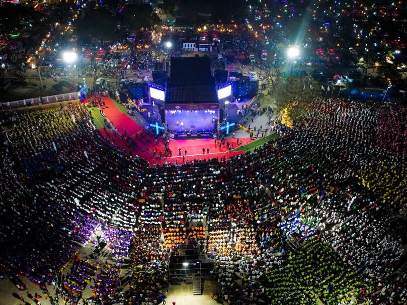 A choir performing at a Christmas programme in Akwa Ibom State